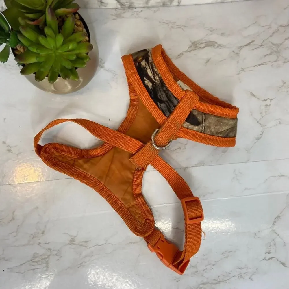 Mossy Oak Small Orange Dog Harness